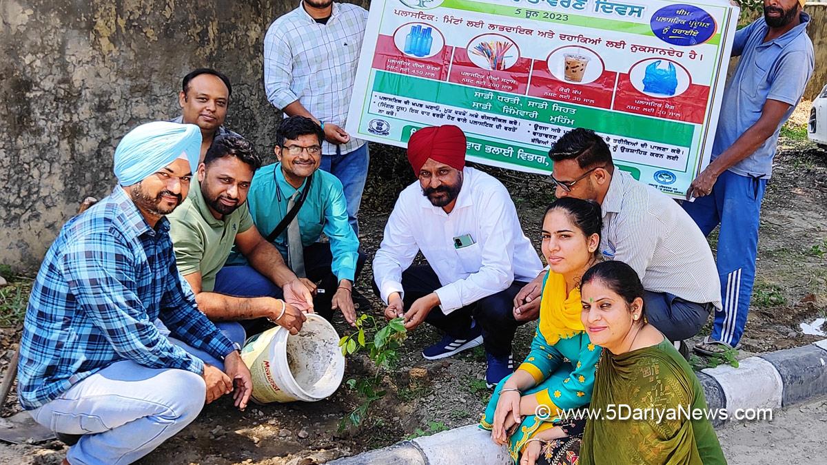 Health, Dr. Surinder Singh, Senior Medical Officer Fatehgarh Sahib, Fatehgarh sahib,  Say No To Plastic , Plastic Ban, World Environment Day