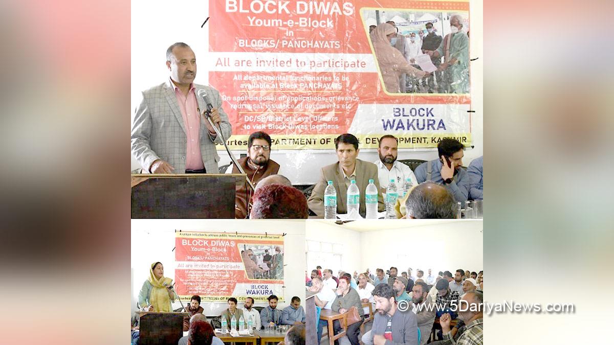 Ganderbal, Mushtaq Ahmad Simnani, Kashmir, Jammu And Kashmir, Jammu & Kashmir, District Administration Ganderbal, Block Diwas, Jan Abhiyan Camp, Jan Abhiyan, Jan Sunvayi, Jan Abhiyan, Jan Adhikar, Awami Muhim, Jan Abhiyan Program, Mega Block Diwas, Weekly Block Diwas