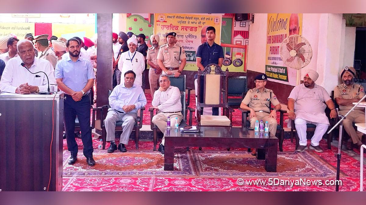 Banwari Lal Purohit, Banwarilal Purohit, Governor of Punjab, Punjab Governor, Punjab Raj Bhavan, Vijay Kumar Janjua, Chief Secretary, Chief Secretary of Punjab, Chief Secretary Punjab, IAS officer, IAS, Punjab, Punjab Government, Government of Punjab, Gaurav Yadav, Punjab Police, Police, Punjab Admin, Director General of Police Punjab, DGP Punjab, DC Ferozepur, Deputy Commissioner Ferozepur, Ferozepur, Rajesh Dhiman, Ranbir Singh Bhullar, Ferozepur, AAP, Aam Aadmi Party, Aam Aadmi Party Punjab, 