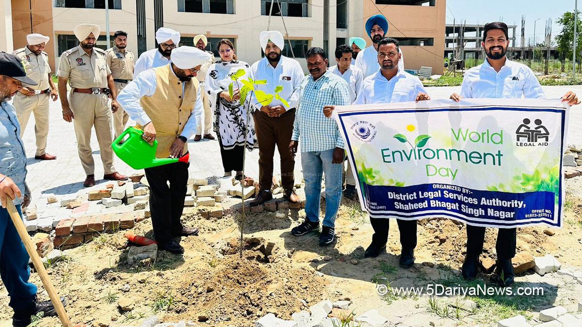 Judiciary, Kanwaljit Singh Bajwa, District and Sessions Judge, Nawanshahr, S.B.S. Nagar, World Environment Day