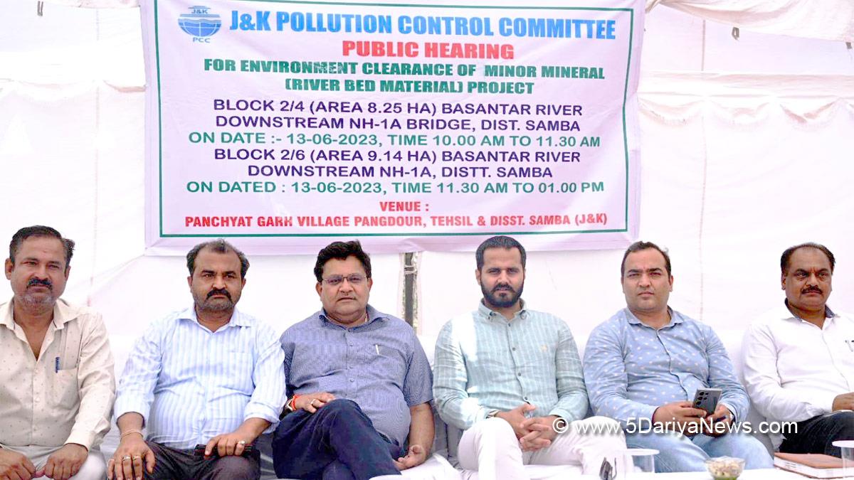 Samba, Mohit  Gupta, Kashmir, Jammu And Kashmir, Jammu & Kashmir, Jammu and Kashmir Pollution Control Committee