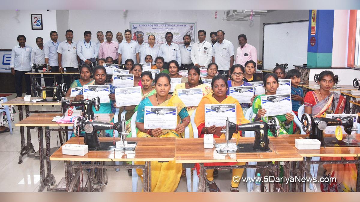 Electrosteel Castings Limited, ECL, Corporate Social Responsibility, CSR, Mr. Suresh Khandelwal, Chief Operating Officer Srikalahasthi, 100 Day Skill Development Programme Tirupati, Tirupati