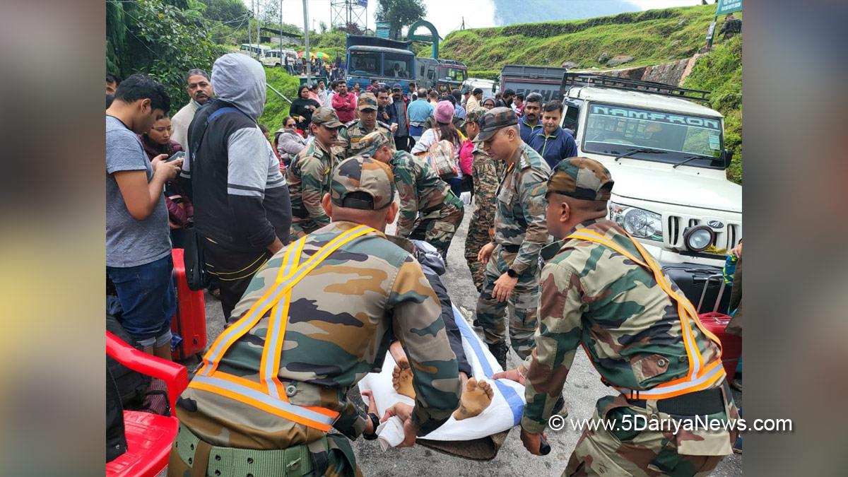 Hadsa, Rainfall, Guwahati, Sikkim, Indian Army Rescued, Border Roads Organisation, BRO