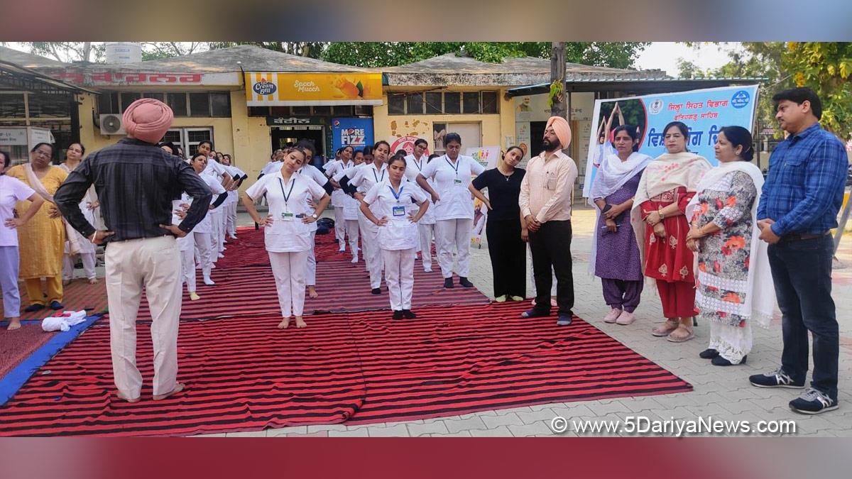 Health, Dr. Davinderjit Kaur, Civil Surgeon Fatehgarh Sahib, Fatehgarh sahib, International Yoga Day