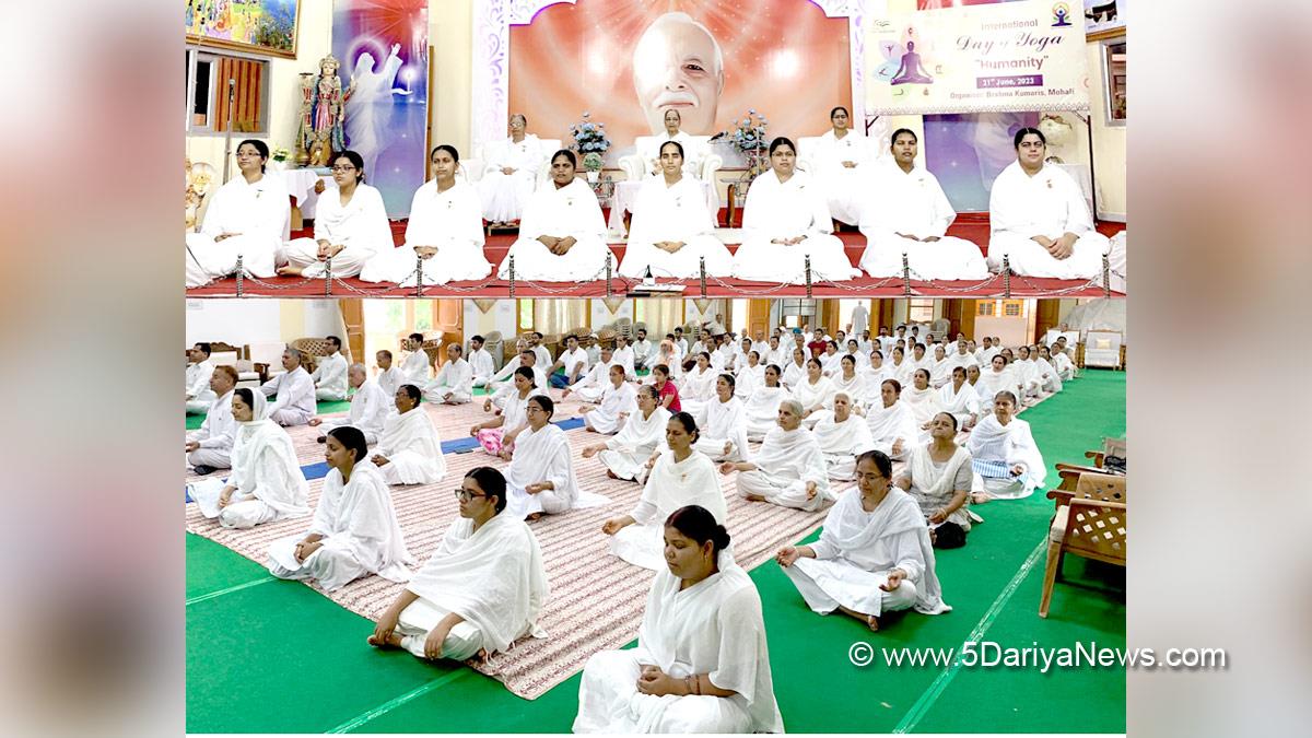Yoga Day, Brahma Kumaris, Sukh Shanti Bhawan Phase 7, International Yoga Day