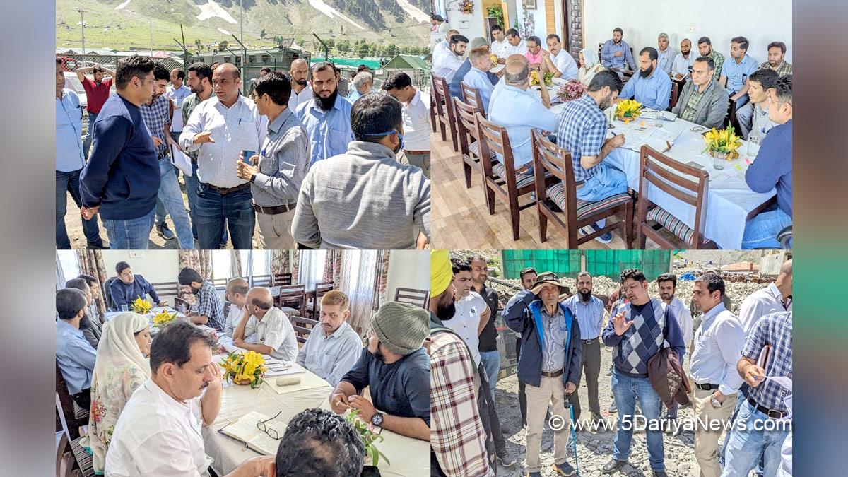 JK ADmin, Dr. Raghav Langer, Kashmir, Jammu And Kashmir, Jammu & Kashmir, District Administration Ganderbal, Mushtaq Ahmad Simnani, Shri Amarnath Ji Yatra, Shri Amarnathji Yatra 2023, Amarnathji Yatra, Amarnathji Yatra 2023, Shri Amarnath Ji Pilgrimage, Shri Amarnathji Shrine Board, SASB, SANJY-2023