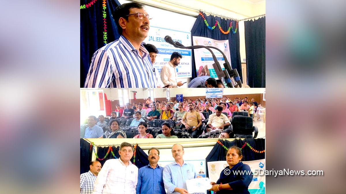 Kathua, Ashwani Kumar, Kashmir, Jammu And Kashmir, Jammu & Kashmir, Jal Jeevan Mission, Har Ghar Nal se Jal, Vikram Kumar, Implementation Support Agency, ISA