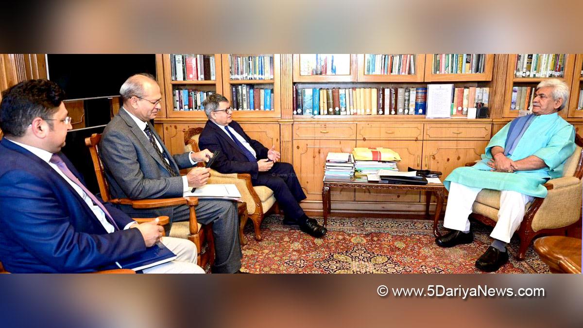 Manoj Sinha, Lieutenant Governor J&K, Raj Bhavan, Jammu, Srinagar, Kashmir, Jammu And Kashmir, Jammu & Kashmir, Suman Bery, Vice Chairman, NITI Aayog, Holistic Agriculture Development Program, HDAP