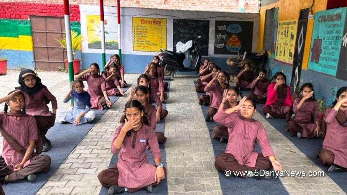 Dr. Ginni Duggal, District Education Officer, S A S Nagar, International Yoga Day