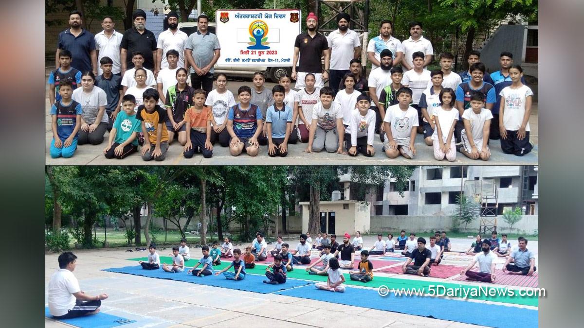 Military, Jagwinder Singh Cheema, PPS , Commando Complex Mohali, S A S Nagar, Mohali, International Yoga Day