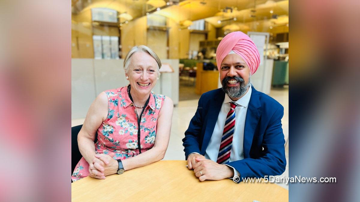 Tanmanjeet Singh Dhesi, Member Parliament Britain, UK Parliament, Caroline Rowett, Deputy High Commissioner