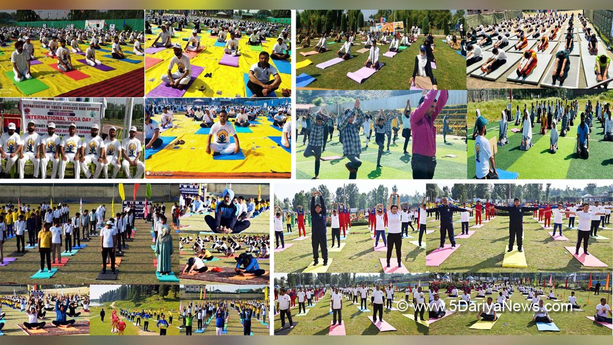 Srinagar, Kashmir, Jammu And Kashmir, Jammu & Kashmir, 9th International Yoga Day, International Yoga Day 2023, Yoga Day, Yoga Day 2023, Vasudhaiva Kutumbakam
