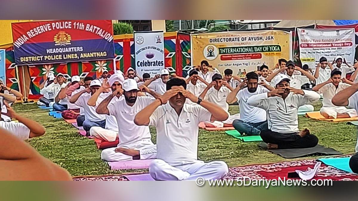 Srinagar, DDC Chairman Mohd Yousuf Gorsi, Kashmir, Jammu And Kashmir, Jammu & Kashmir, 9th International Yoga Day, International Yoga Day 2023, Yoga Day, Yoga Day 2023