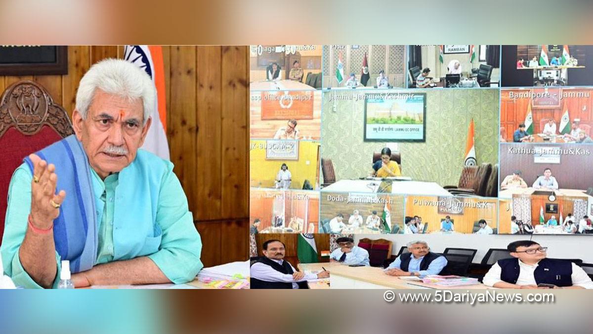 Manoj Sinha, Lieutenant Governor J&K, Raj Bhavan, Jammu, Srinagar, Kashmir, Jammu And Kashmir, Jammu & Kashmir, Dr Arun Kumar Mehta, Chief Secretary, Dr Mandeep Kumar Bhandari, Eid ul Adha