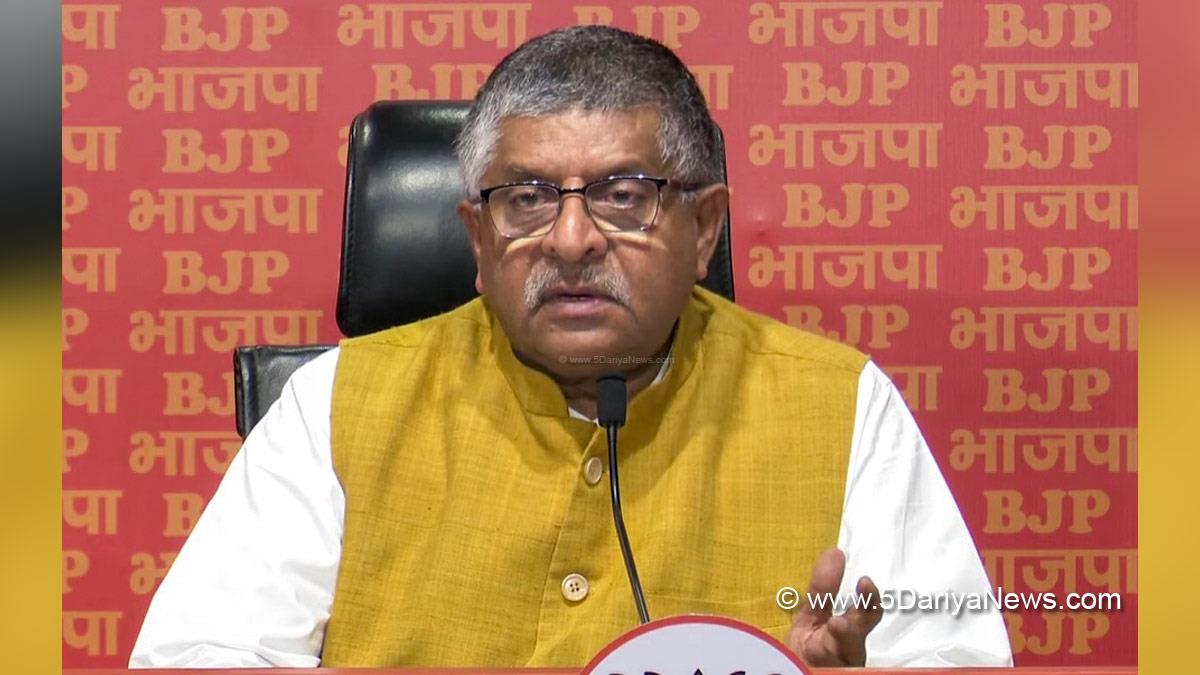 Ravi Shankar Prasad , Bharatiya Janata Party , BJP , Union Minister Ravi Shankar Prasad