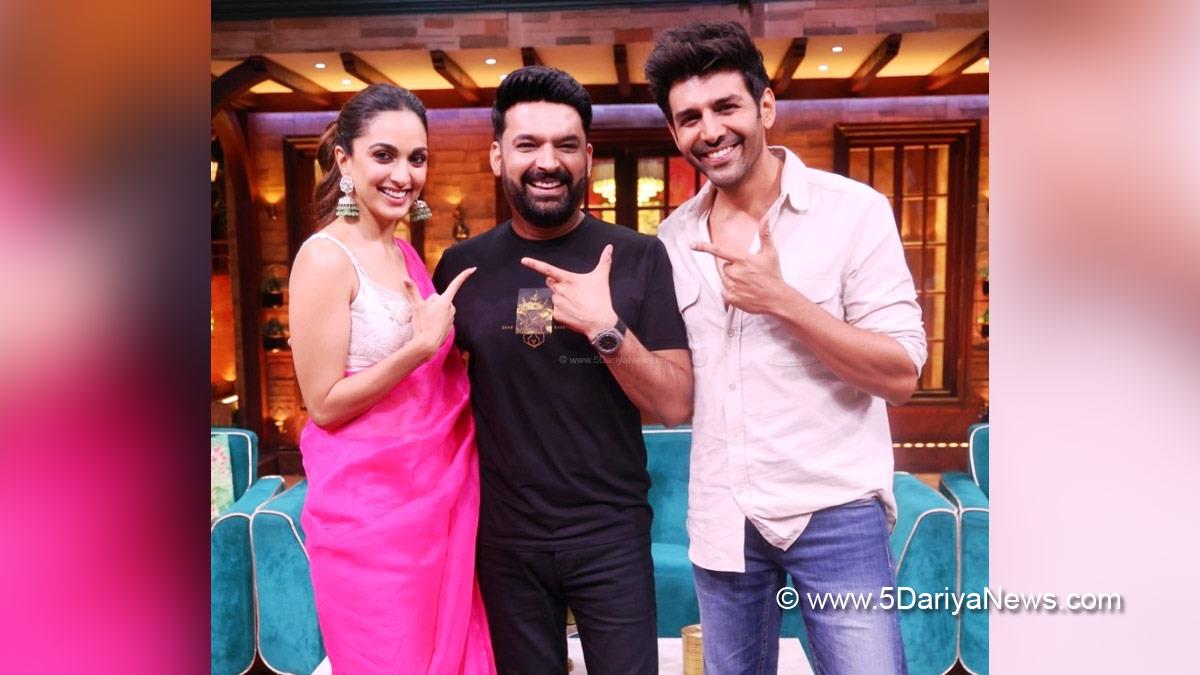 Kartik Aaryan, Bollywood, Entertainment, Mumbai, Actor, Cinema, Hindi Films, Movie, Mumbai News, Kiara Advani, Supriya Pathak, Gajraj Rao, Shikha Talsania, Siddharth Randeria & Anuradha Patel,  Kapil Sharma, The Kapil Sharma Show, TV, Television, Entertainment, Mumbai, Actor, Actress, Mumbai News