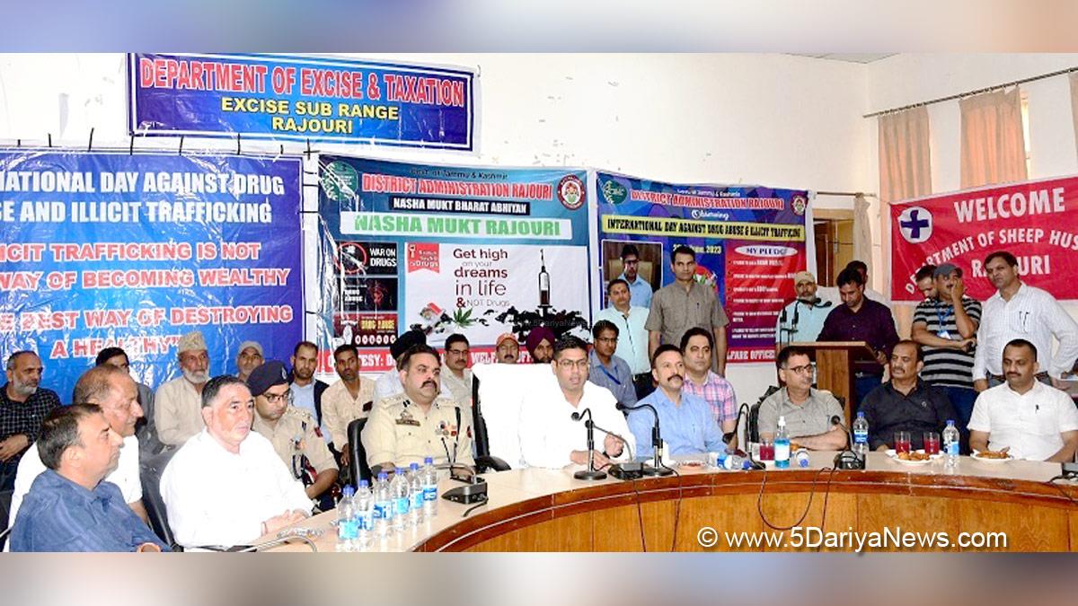 Rajouri, Amrit Pal Singh, Kashmir, Jammu And Kashmir, Jammu & Kashmir, District Administration Rajouri, International Day against Drug Abuse, International Day against Drug Abuse and Illicit Trafficking, Anti Drug Mission, Nasha Mukht Abhiyan