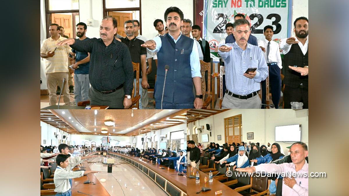 Anantnag, DDC Anantnag, Deputy Commissioner, Syeed Fakhrudin Hamid, S F Hamid, Kashmir, Jammu And Kashmir, Jammu & Kashmir, District Administration Anantnag, International Day against Drug Abuse, International Day against Drug Abuse and Illicit Trafficking, Anti Drug Mission, Nasha Mukht Abhiyan