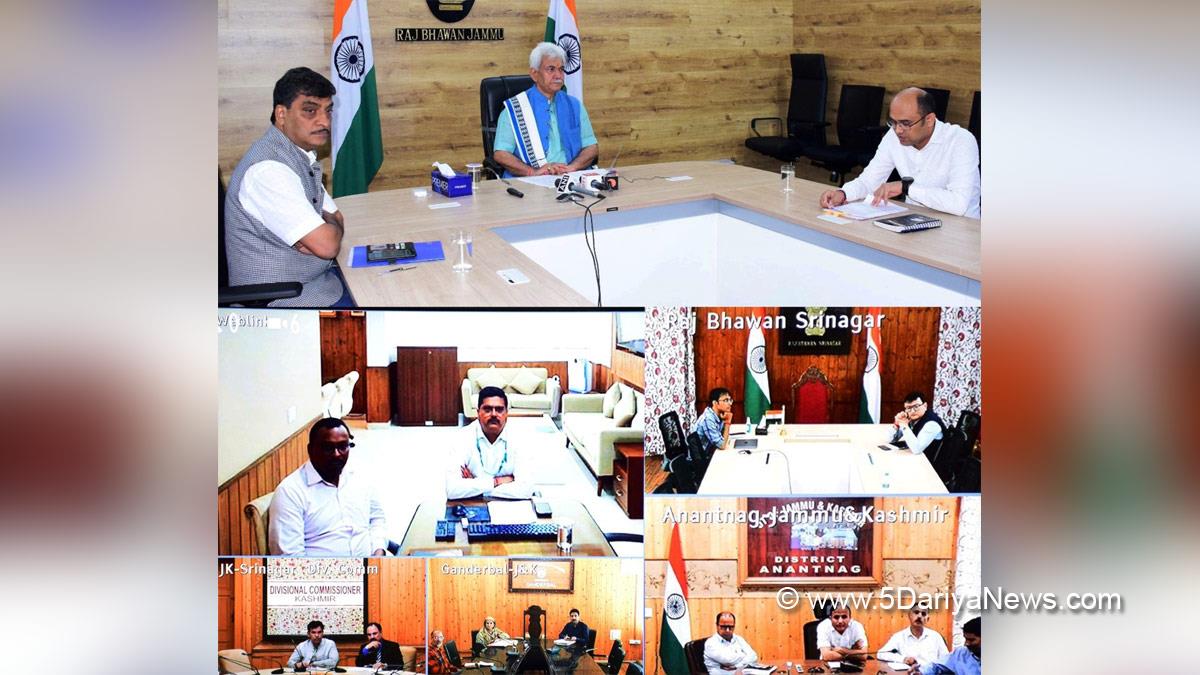 Manoj Sinha, Lieutenant Governor J&K, Raj Bhavan, Jammu, Srinagar, Kashmir, Jammu And Kashmir, Jammu & Kashmir, Arun Kumar Mehta, Dr. Arun Kumar Mehta, Kashmir, Jammu And Kashmir, Jammu & Kashmir, Chief Secretary Kashmir, Bhupinder Kumar, Director National Health Mission, Vijay Kumar Bidhuri, Commissioner Secretary Revenue, Jammu, Srinagar, Kashmir, Jammu And Kashmir, Jammu & Kashmir