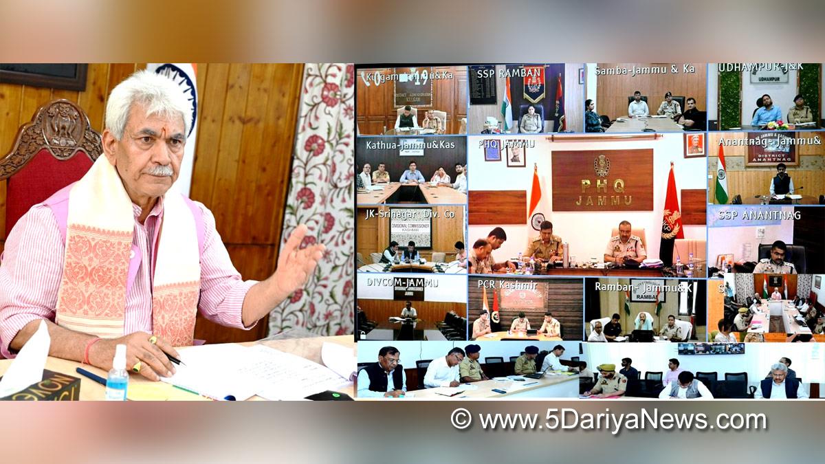 Manoj Sinha, Lieutenant Governor J&K, Raj Bhavan, Jammu, Srinagar, Kashmir, Jammu And Kashmir, Jammu & Kashmir, Shri Amarnath Ji Yatra, Shri Amarnathji Yatra 2023, Amarnathji Yatra, Amarnathji Yatra 2023, Shri Amarnath Ji Pilgrimage, Shri Amarnathji Shrine Board, SASB,SANJY-2023