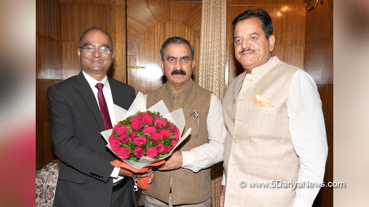 Sukhvinder Singh Sukhu, Himachal Pradesh, Himachal, Congress, Indian National Congress, Himachal Congress, Shimla, Chief Minister of Himachal Pradesh, Nand Lal Sharma, Satluj Jal Vidyut Nigam, SJVNL