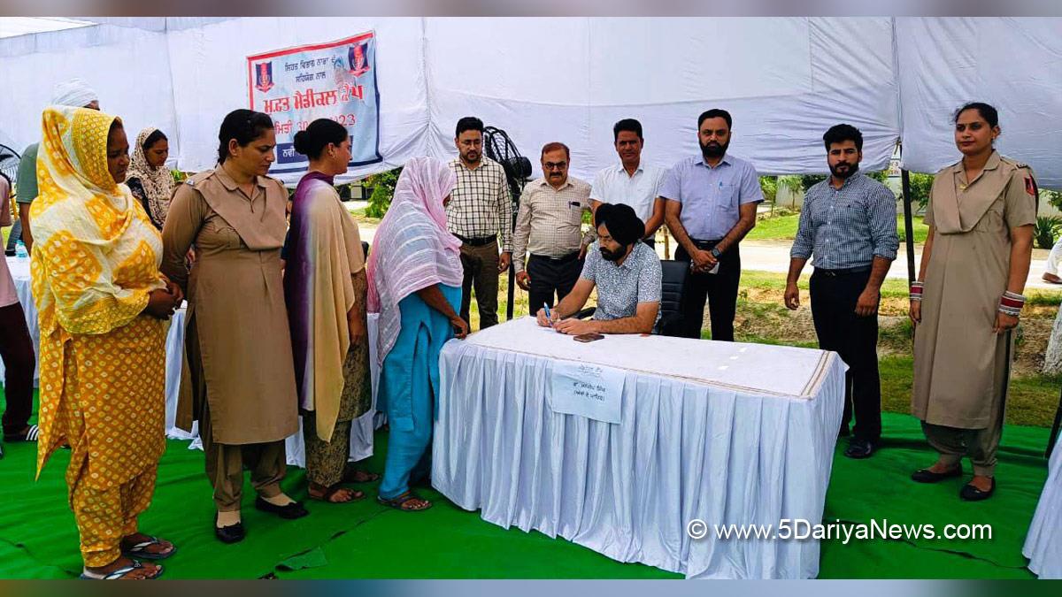 Health, Dr. Sukhwinder Singh, Senior Medical Officer, Patiala, Medical Camp