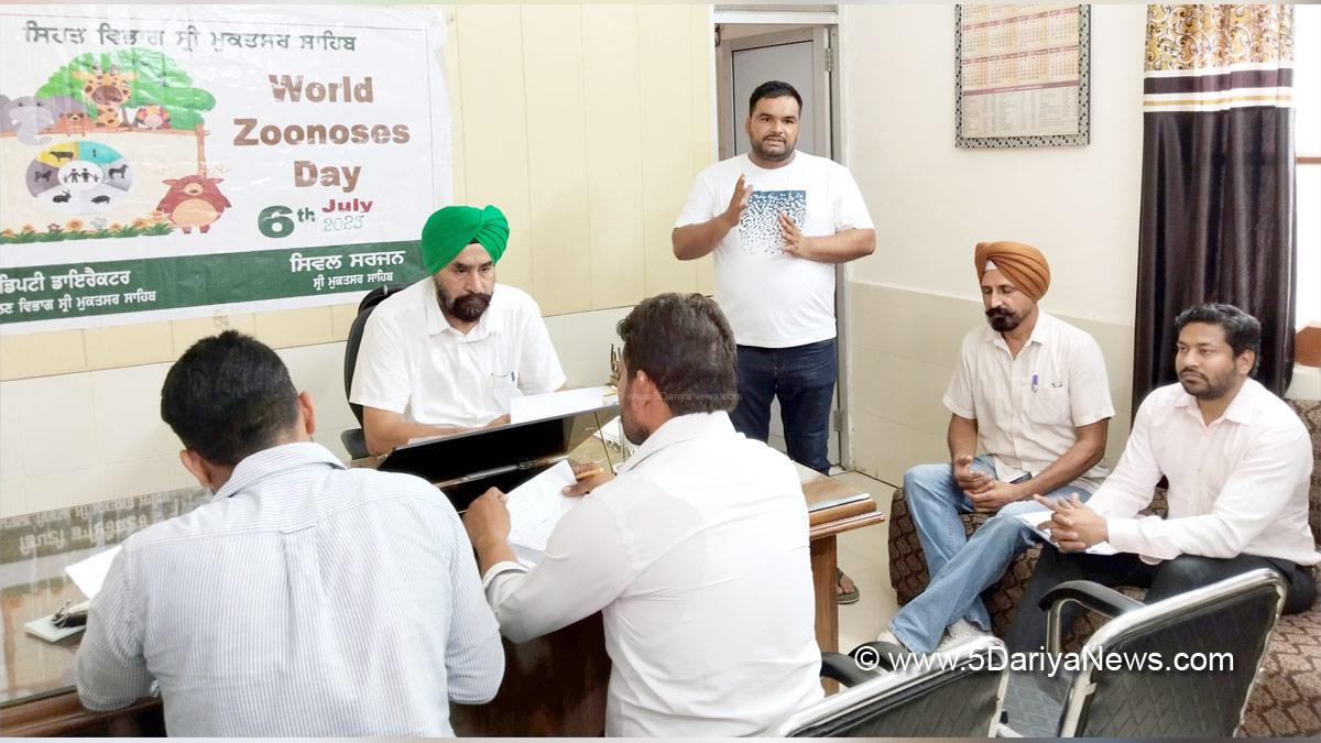 Health, Civil Surgeon Dr. Prabhjit Singh, World Zoonoses Day, Sri Muktsar Sahib
