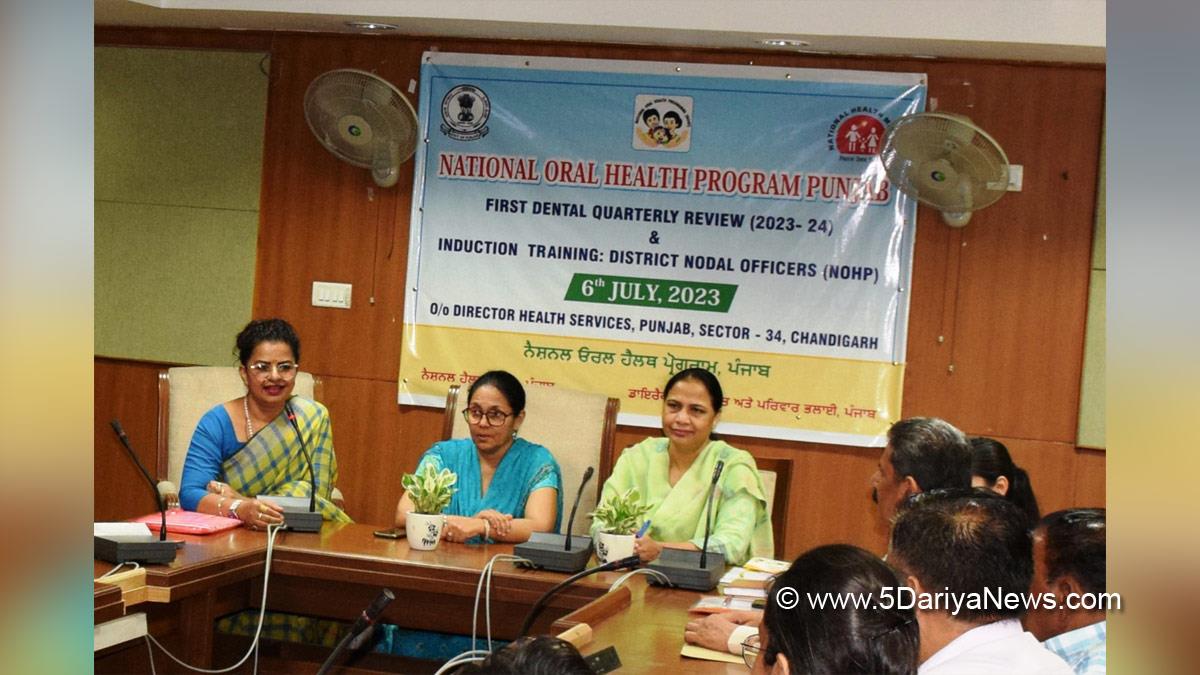 Health, Dr Adarshpal Kaur, Director Health & Family Welfare, National Oral Health Program, Chandigarh