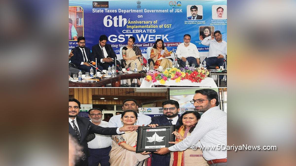 Dr. Rashmi Singh, GST Week celebrations, Celebration of GST Week, Kashmir, Jammu And Kashmir, Jammu & Kashmir, Srinagar