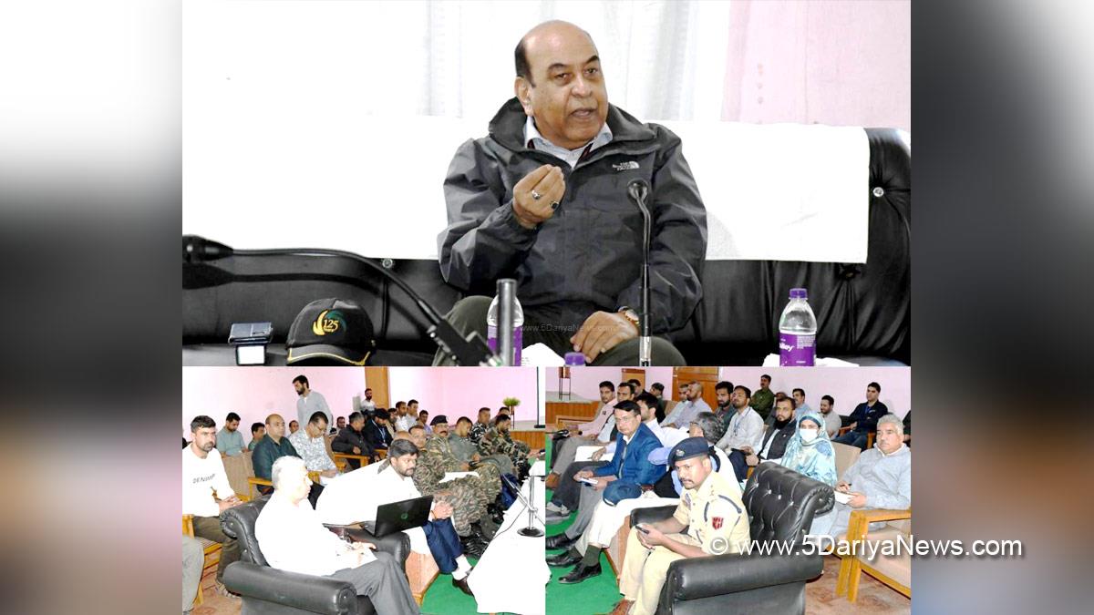 Ganderbal, Deputy Commissioner Ganderbal, Shyambir, Kashmir, Jammu And Kashmir, Jammu & Kashmir, District Administration Ganderbal, Syed Ata Hasnain, National Disaster Management Authority, NDMA, Shri Amarnath Ji Yatra, Shri Amarnathji Yatra 2023, Amarnathji Yatra, Amarnathji Yatra 2023, Shri Amarnath Ji Pilgrimage, Shri Amarnathji Shrine Board, SASB, SANJY-2023 
