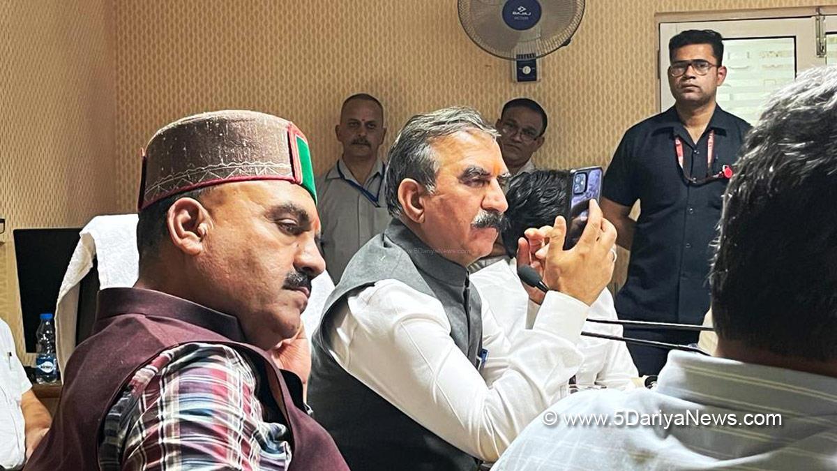 Sukhvinder Singh Sukhu, Himachal Pradesh, Himachal, Congress, Indian National Congress, Himachal Congress, Shimla, Chief Minister of Himachal Pradesh