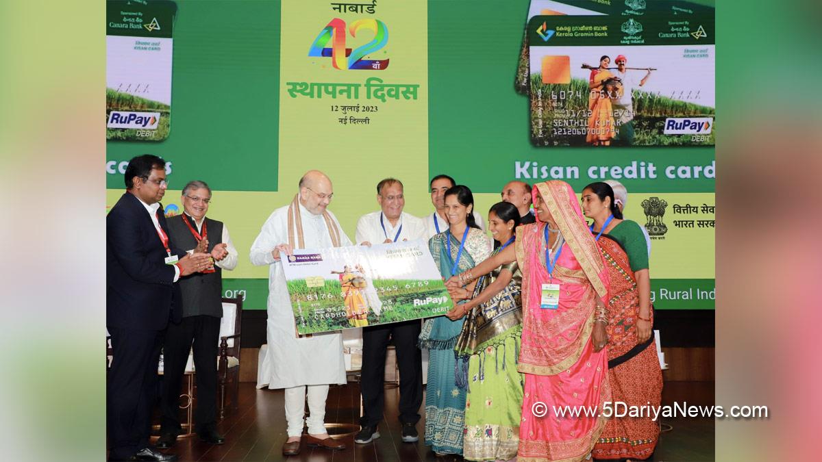 Amit Shah, Union Home Minister, BJP, Bharatiya Janata Party, NABARD, RuPay Kisan Credit Cards