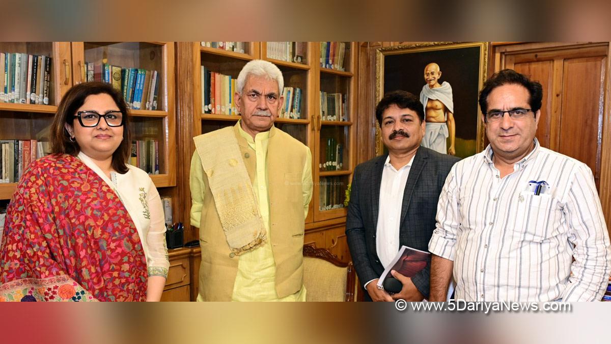 Manoj Sinha, Lieutenant Governor J&K, Raj Bhavan, Jammu, Srinagar, Kashmir, Jammu And Kashmir, Jammu & Kashmir, Member, National School of Drama, NSD, Society, Vani Tripathi Tikoo