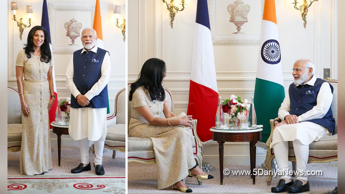 Narendra Modi, Modi, BJP, Bharatiya Janata Party, Prime Minister of India, Prime Minister, Narendra Damodardas Modi, Leena Nair, French, Paris