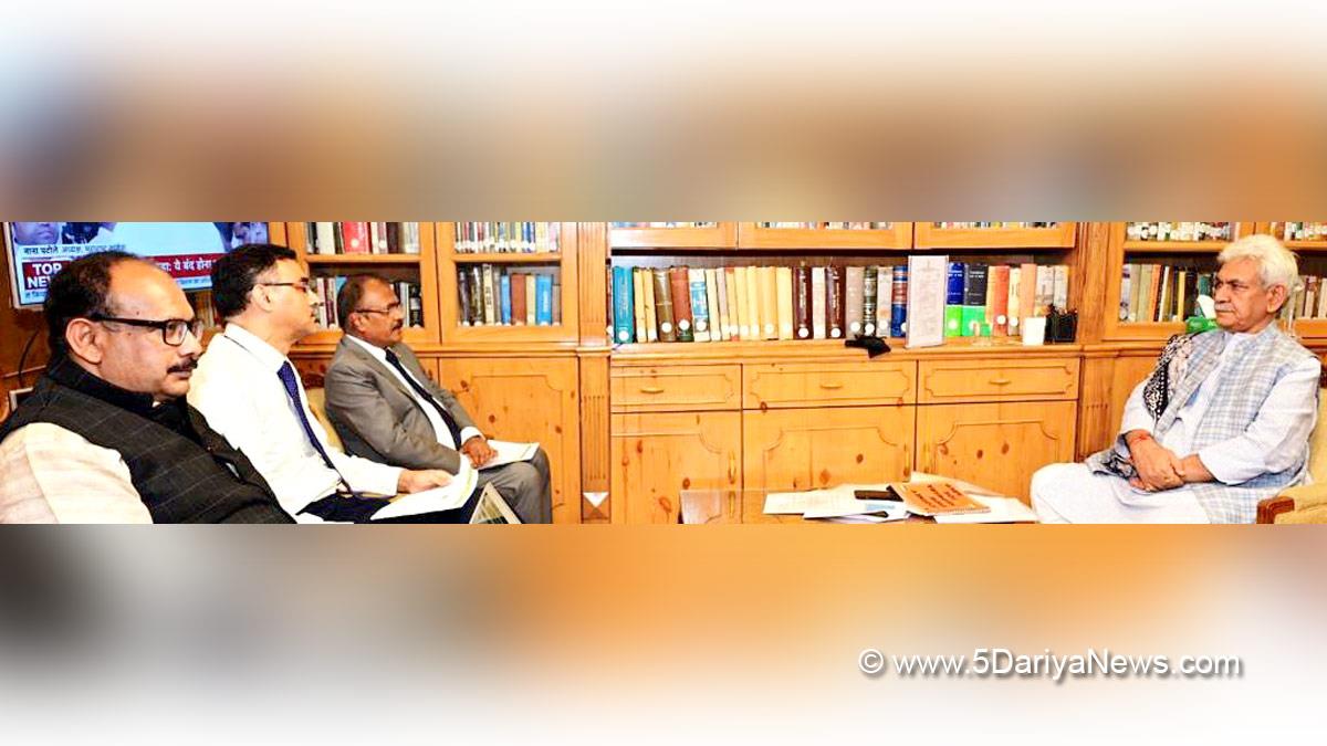 Manoj Sinha, Lieutenant Governor J&K, Raj Bhavan, Jammu, Srinagar, Kashmir, Jammu And Kashmir, Jammu & Kashmir, SK Jha, Indian Oil Corporation Limited, IOCL