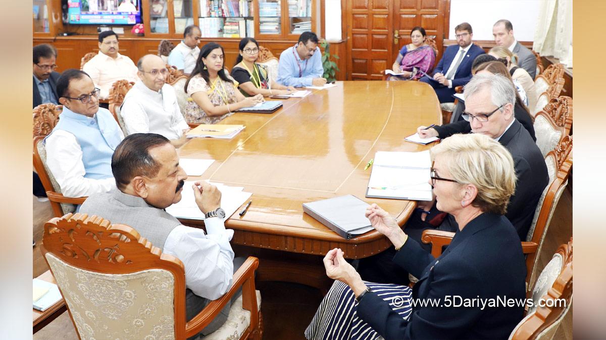 Dr Jitendra Singh, Dr. Jitendra Singh, Bharatiya Janata Party, BJP, Union Earth Sciences Minister, Jennifer M. Granholm, Sustainable Development Goals, SDG