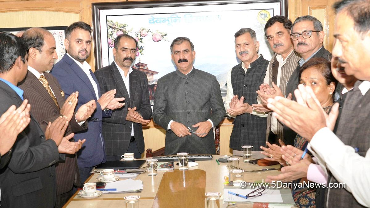 Sukhvinder Singh Sukhu, Himachal Pradesh, Himachal, Congress, Indian National Congress, Himachal Congress, Shimla, Chief Minister of Himachal Pradesh, Human Resource Management System, HRMS
