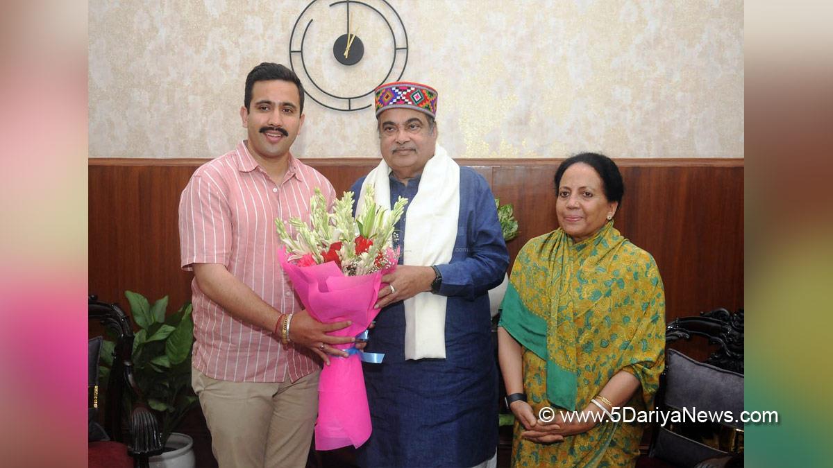 Nitin Gadkari, BJP, Bharatiya Janata Party, Union Minister of Road Transport & Highways, Vikramaditya Singh, Himachal Pradesh, Himachal, Congress, Indian National Congress, Himachal Congress, Shimla, Pratibha Singh