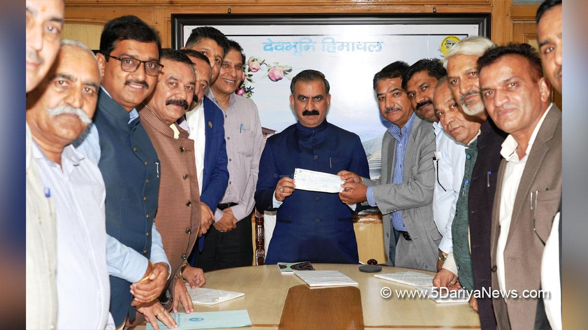 Sukhvinder Singh Sukhu, Himachal Pradesh, Himachal, Congress, Indian National Congress, Himachal Congress, Shimla, Chief Minister of Himachal Pradesh, Aapda Rahat Kosh 2023