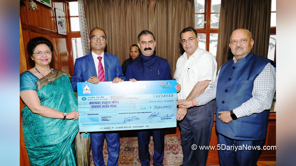 Sukhvinder Singh Sukhu, Himachal Pradesh, Himachal, Congress, Indian National Congress, Himachal Congress, Shimla, Chief Minister of Himachal Pradesh, Aapda Rahat Kosh 2023, Satluj Jal Vidyut Nigam