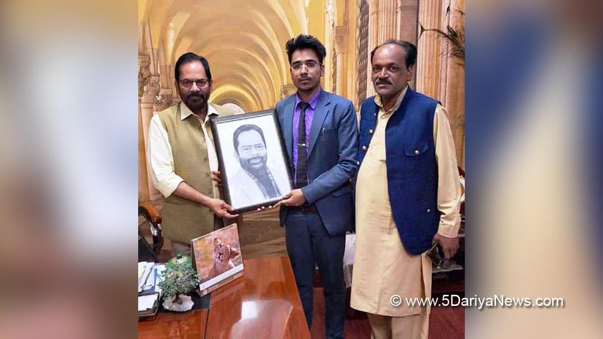 Mukhtar Abbas Naqvi, BJP, Bharatiya Janata Party, Union Minister of Minority Affairs, Artist, Dr. Ammar Abdi 