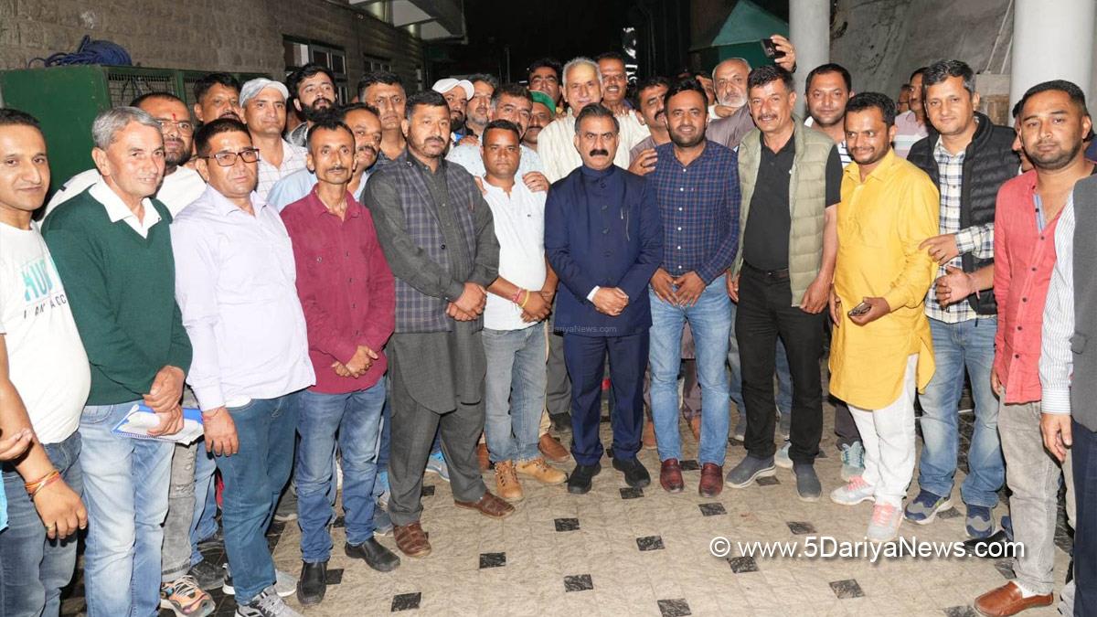 Sukhvinder Singh Sukhu, Himachal Pradesh, Himachal, Congress, Indian National Congress, Himachal Congress, Shimla, Chief Minister of Himachal Pradesh, Central Road and Infrastructure Fund, CRIF