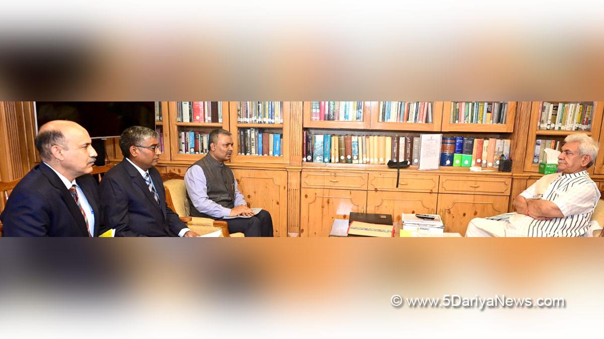 Manoj Sinha, Lieutenant Governor J&K, Raj Bhavan, Jammu, Srinagar, Kashmir, Jammu And Kashmir, Jammu & Kashmir, Chanchal Kumar, National Highways & Infrastructure Development Corporation Ltd, NHIDCL