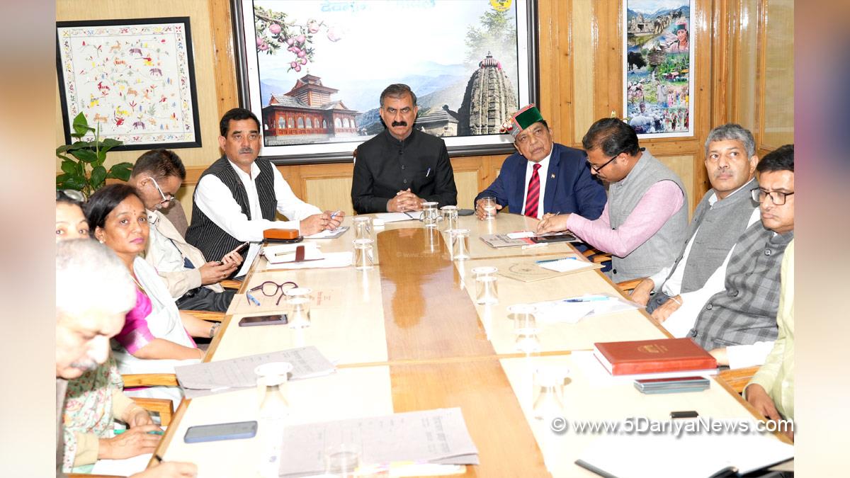 Sukhvinder Singh Sukhu, Himachal Pradesh, Himachal, Congress, Indian National Congress, Himachal Congress, Shimla, Hospital Management Information System, HMIS