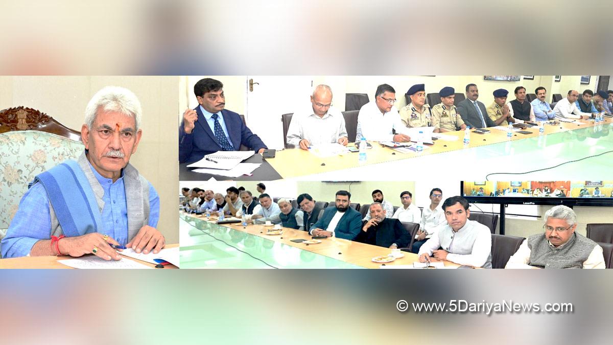 Manoj Sinha, Lieutenant Governor J&K, Raj Bhavan, Jammu, Srinagar, Kashmir, Jammu And Kashmir, Jammu & Kashmir, Dr Arun Kumar Mehta, Chief Secretary, Dr Mandeep Kumar Bhandari, Vijay Kumar Bidhuri