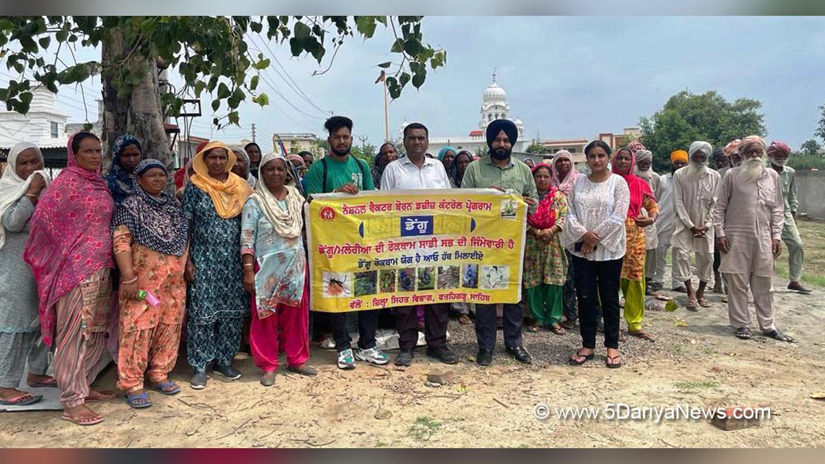 Health, Dr. Davinderjit Kaur, Civil Surgeon Fatehgarh Sahib, Fatehgarh Sahib, Anti Dengue Day 