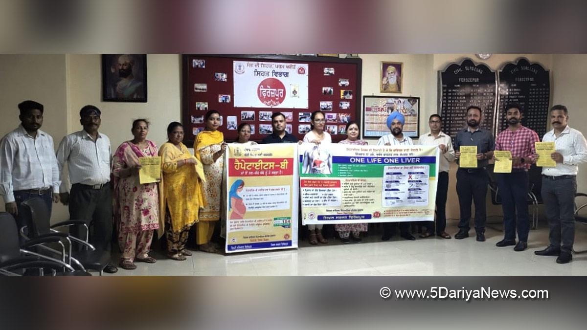 Health, Dr. Rajinderpal, Civil Surgeon Ferozpur, Ferozpur, World Hepatitis Day