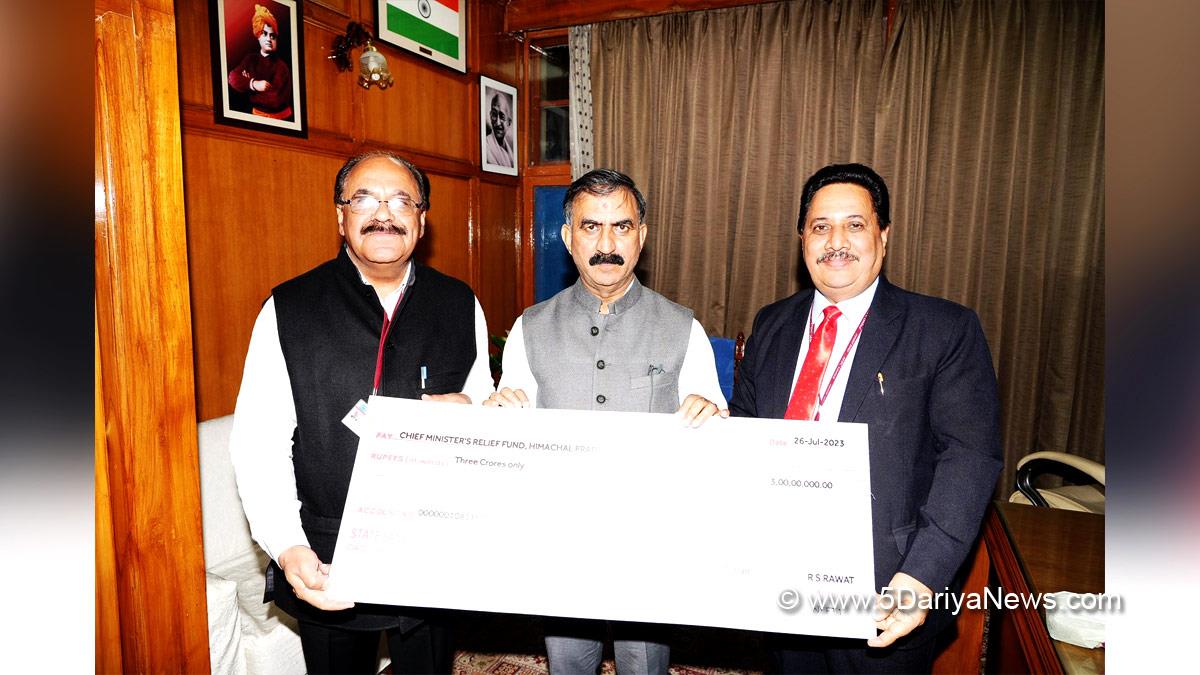 Sukhvinder Singh Sukhu, Himachal Pradesh, Himachal, Congress, Indian National Congress, Himachal Congress, Shimla, Chief Minister of Himachal Pradesh, Chief Minister Relief Fund