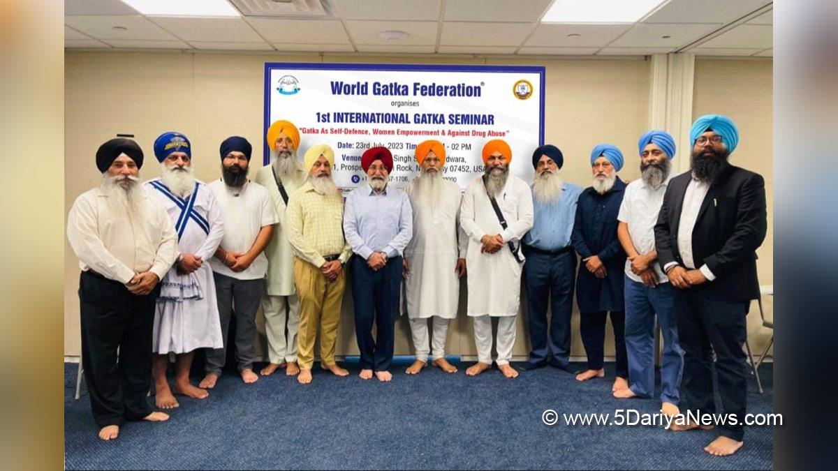 Gatka, Harjeet Singh Grewal, President of the World Gatka Federation, World Gatka Federation, WGF,  International Sikh Martial Art Council, ISMAC, National Gatka Association of India, NGAI,  International Gatka Seminar at Gurdwara Glen Rock, New Jersey, USA