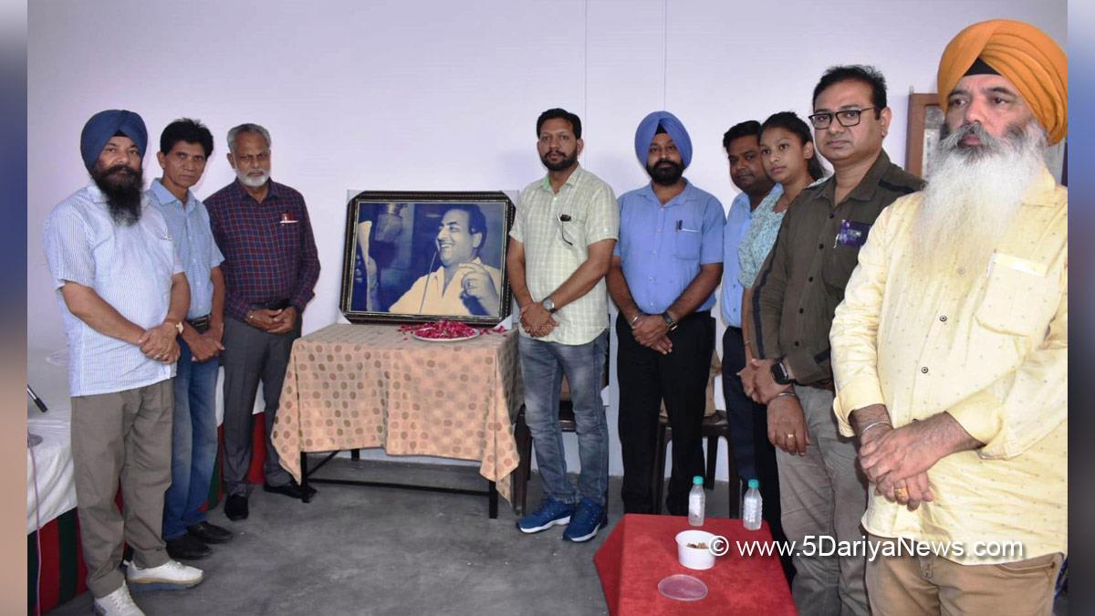 Music, Mohammad Rafi, Mohammad Rafi Cultural Charitable Society Hoshiarpur, Civil Surgeon Dr. Balwinder Kumar Dumana, Hoshiarpur